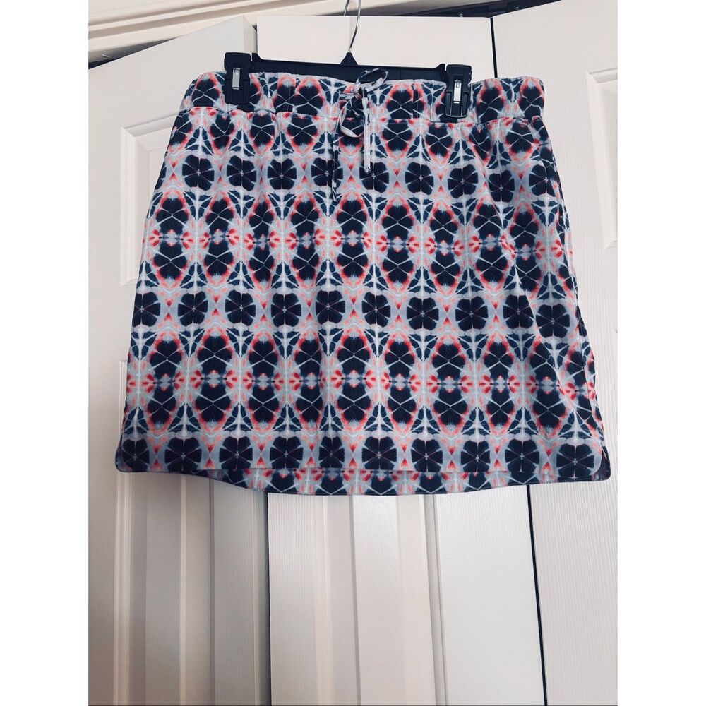 J. Jill Navy, Pink & White Patterned Skort